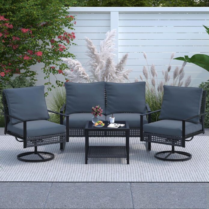 Our Honest Take on the Ainfox 4-Piece Swivel Rocker Patio Set