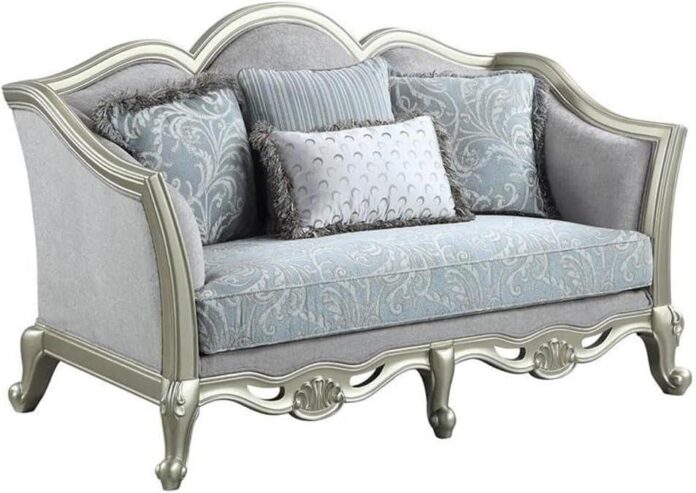 Our Take on the Acme Linen Loveseat: Elegant Comfort in Gray