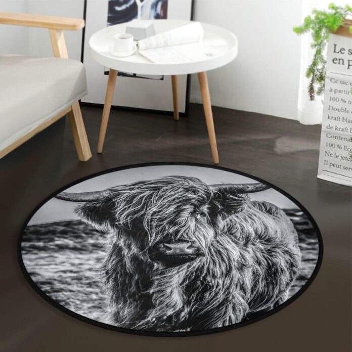 Why We Love Our Highland Cattle Round Rug for Every Room