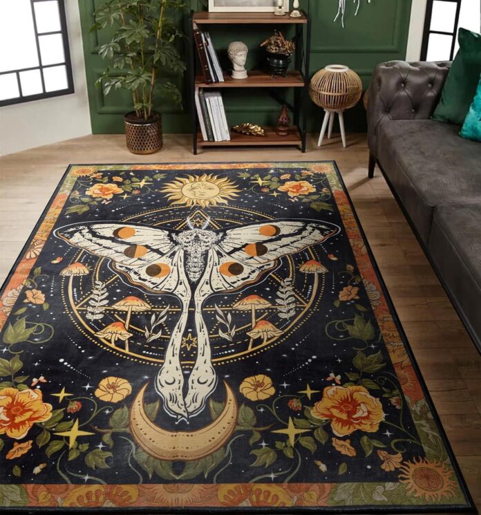 Our Take on the Mystical Luna Moth Rug: Chic, Practical, Timeless