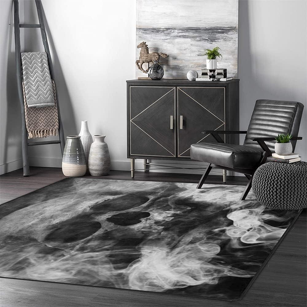 Our Take on the ALALAL Smoke Sugar Skull Rug: Durable & Stylish