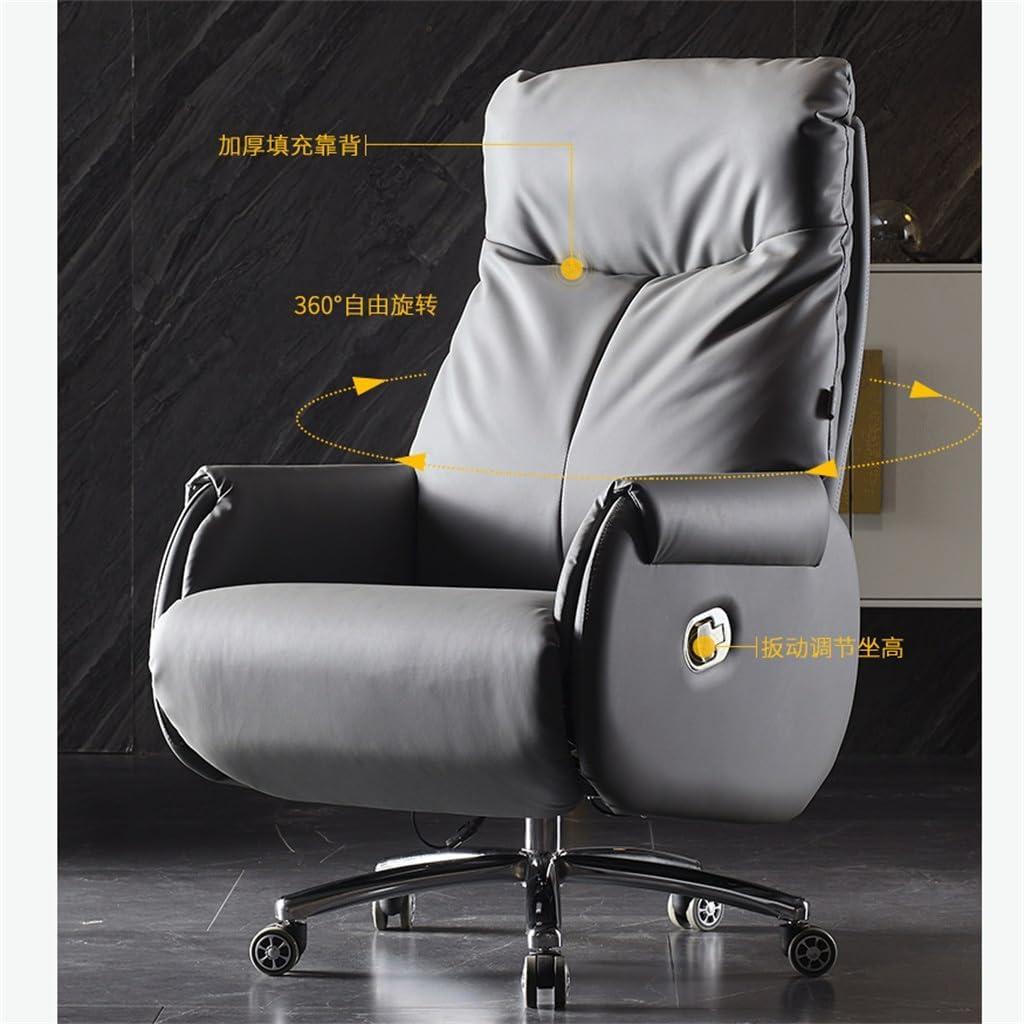 Our Take on the Boss's Reclining Leather Swivel Office Chair