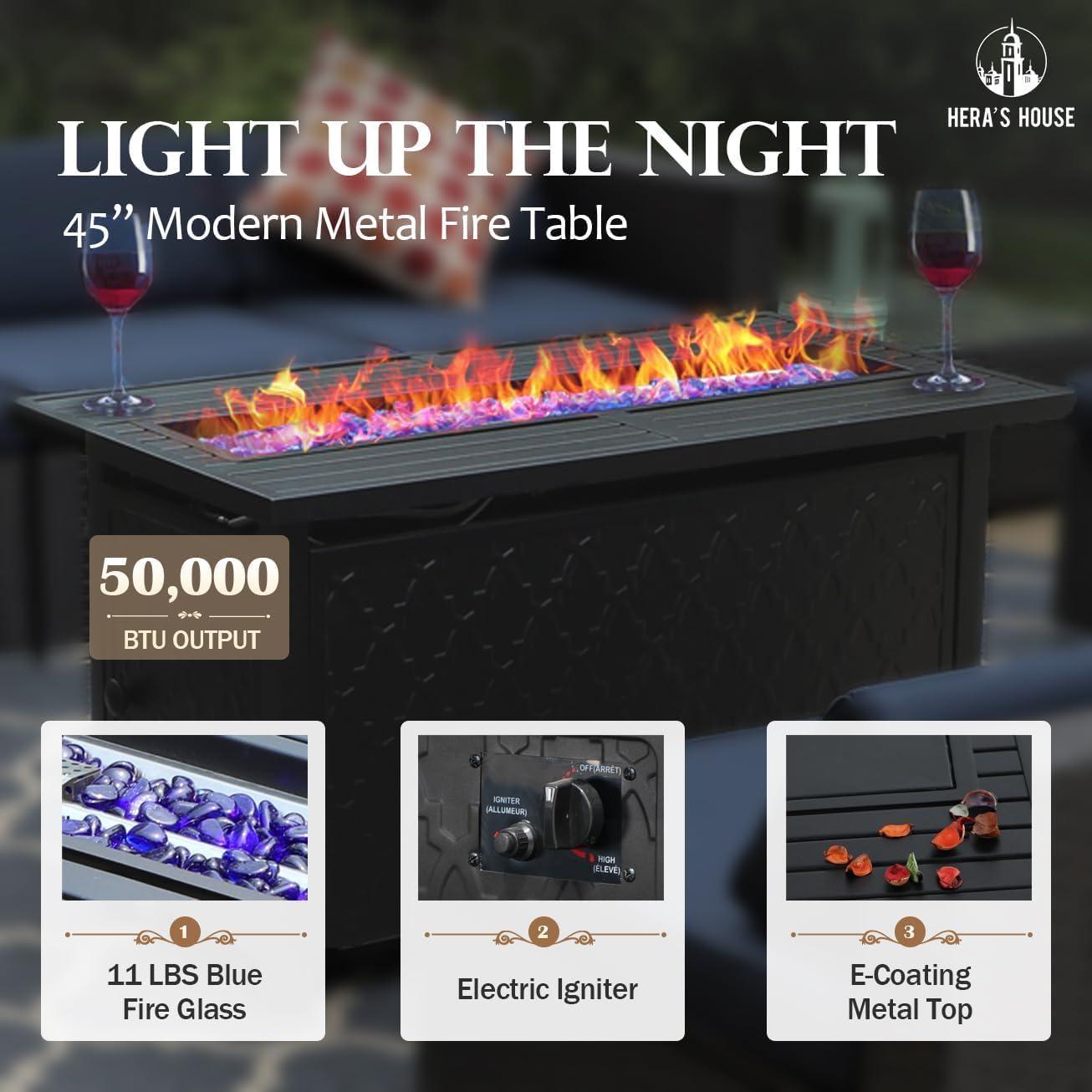 Our Honest take on HERA'S HOUSE 6-Piece Patio Set with Fire Pit