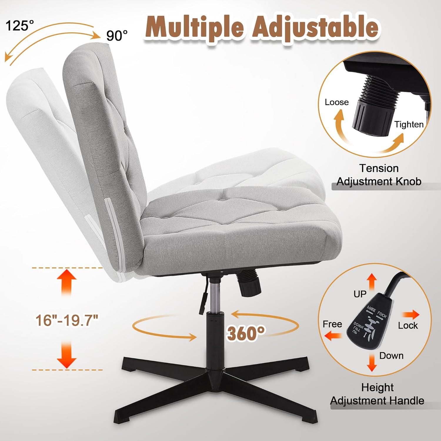 Finding Comfort and Style: ‌Our Take on VECELO's Armless Desk Chair