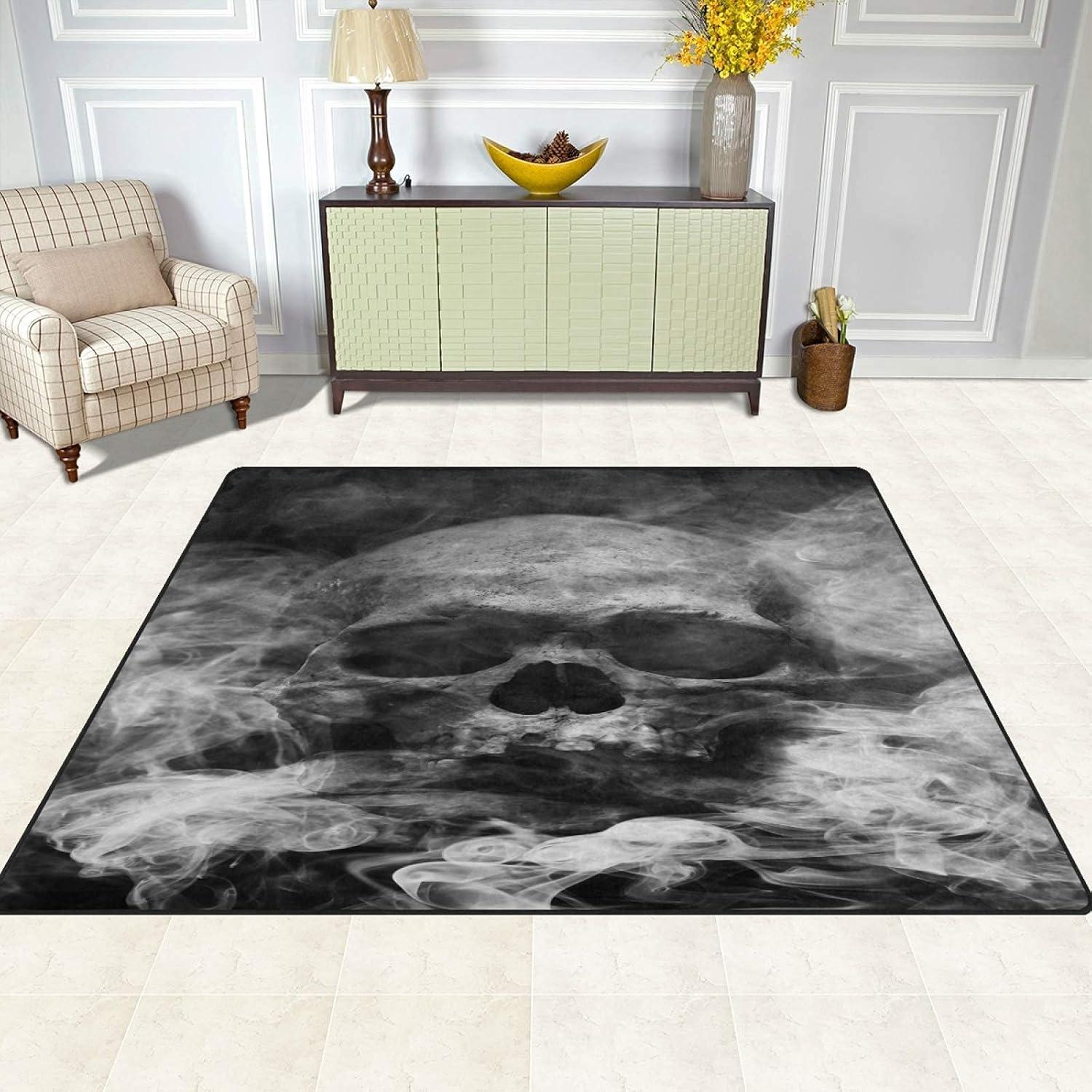 Our Take on the ALALAL Smoke Sugar⁢ Skull Rug:⁢ Durable & Stylish