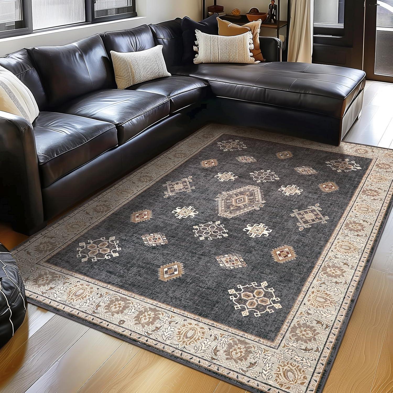Why We Recommend⁢ ILANGO's Washable 5x7 Vintage Rug for Home