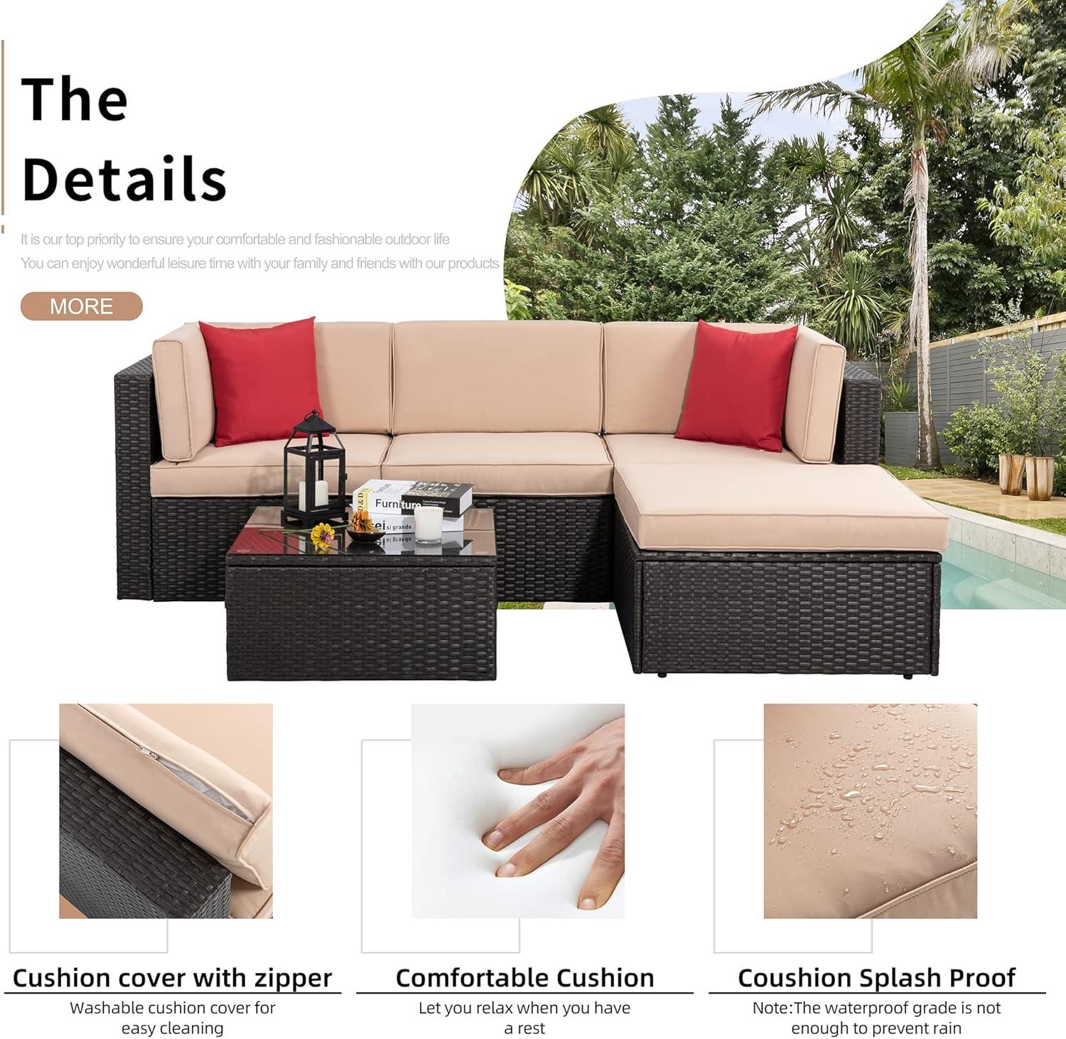 Our​ Honest Take on the Shintenchi 5-Piece Patio Set's Comfort & Style