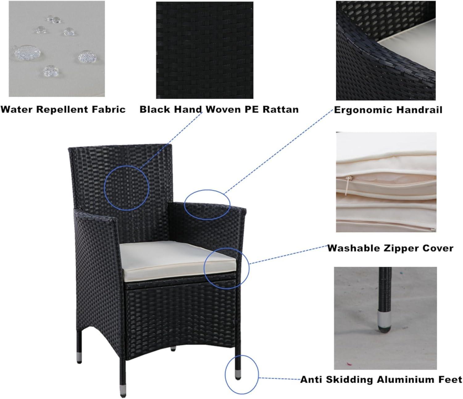 Our Take on EMKK 5-Piece Wicker Dining set: Stylish & Sturdy outdoors