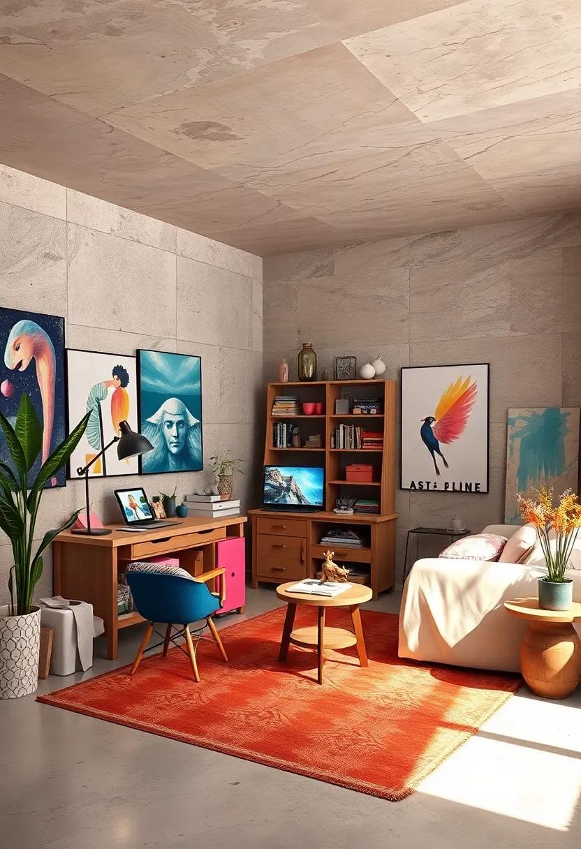 Integrate a digital corner with a tablet or computer for researching inspiration and creating digital art