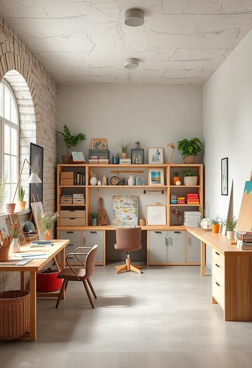 Use modular storage solutions to keep art supplies organized and easily accessible