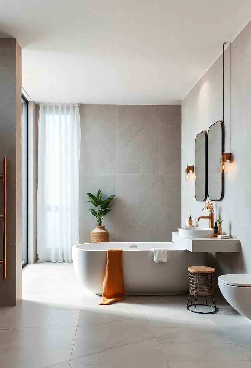 Incorporate smart technology such as touchless faucets and smart mirrors for modern convenience