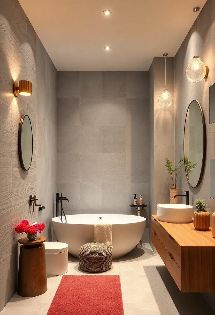 Layer lighting with sconces, recessed lights, and vanity lamps to craft a versatile atmosphere