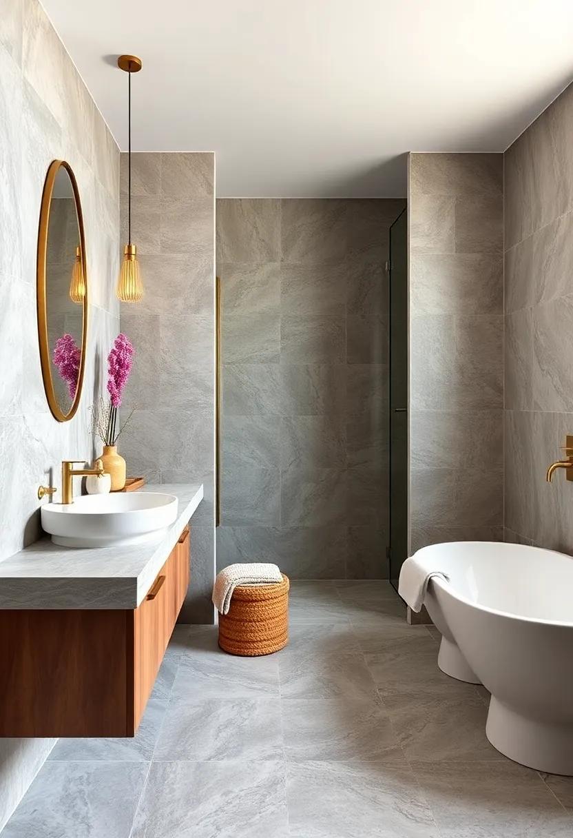 Play with metallic accents like gold or brass hardware to add warmth and sophistication