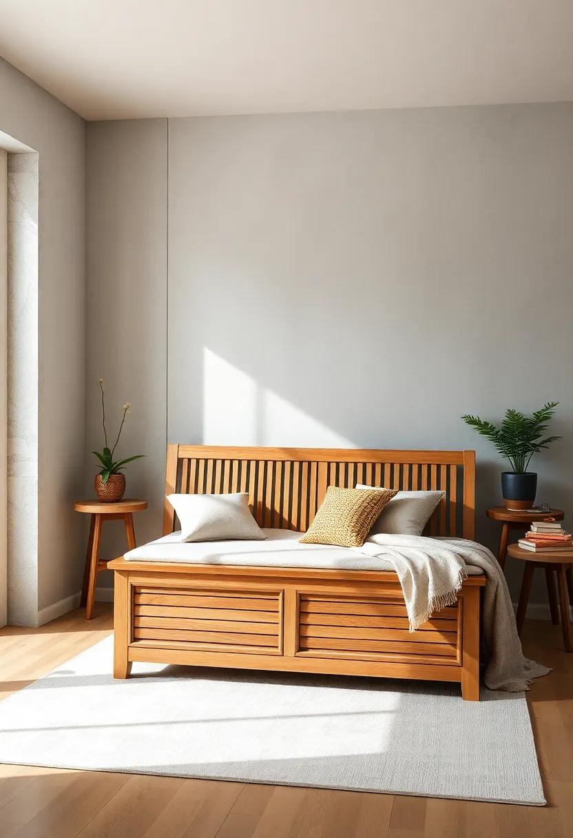 Classic Wooden Slatted Storage Bench - Timeless appeal with slatted wood panels and a spacious storage area beneath the hinged seat