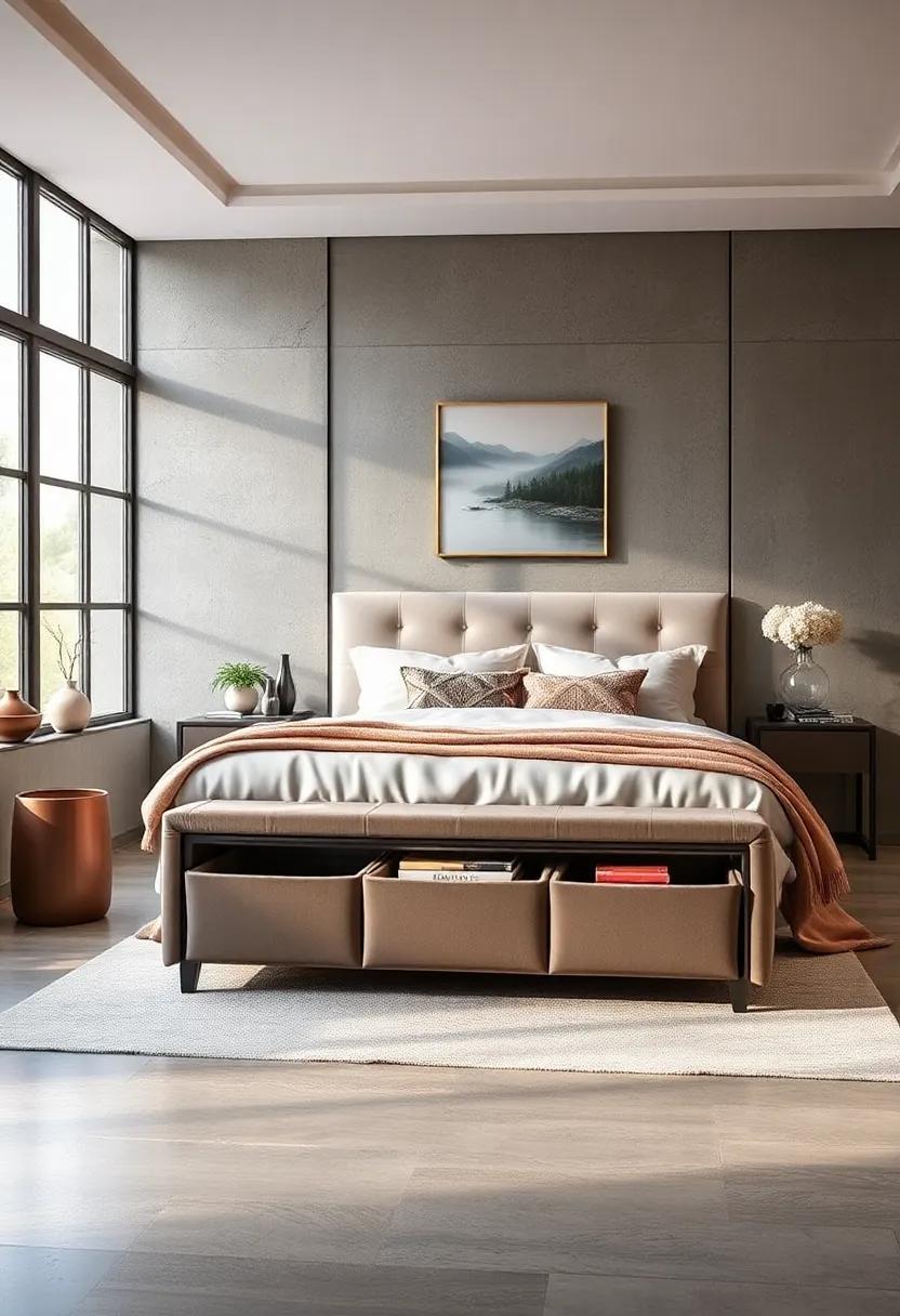 upholstered Velvet Storage Bench - Add a touch of luxury with plush velvet upholstery combined with hidden compartments for clutter-free organization