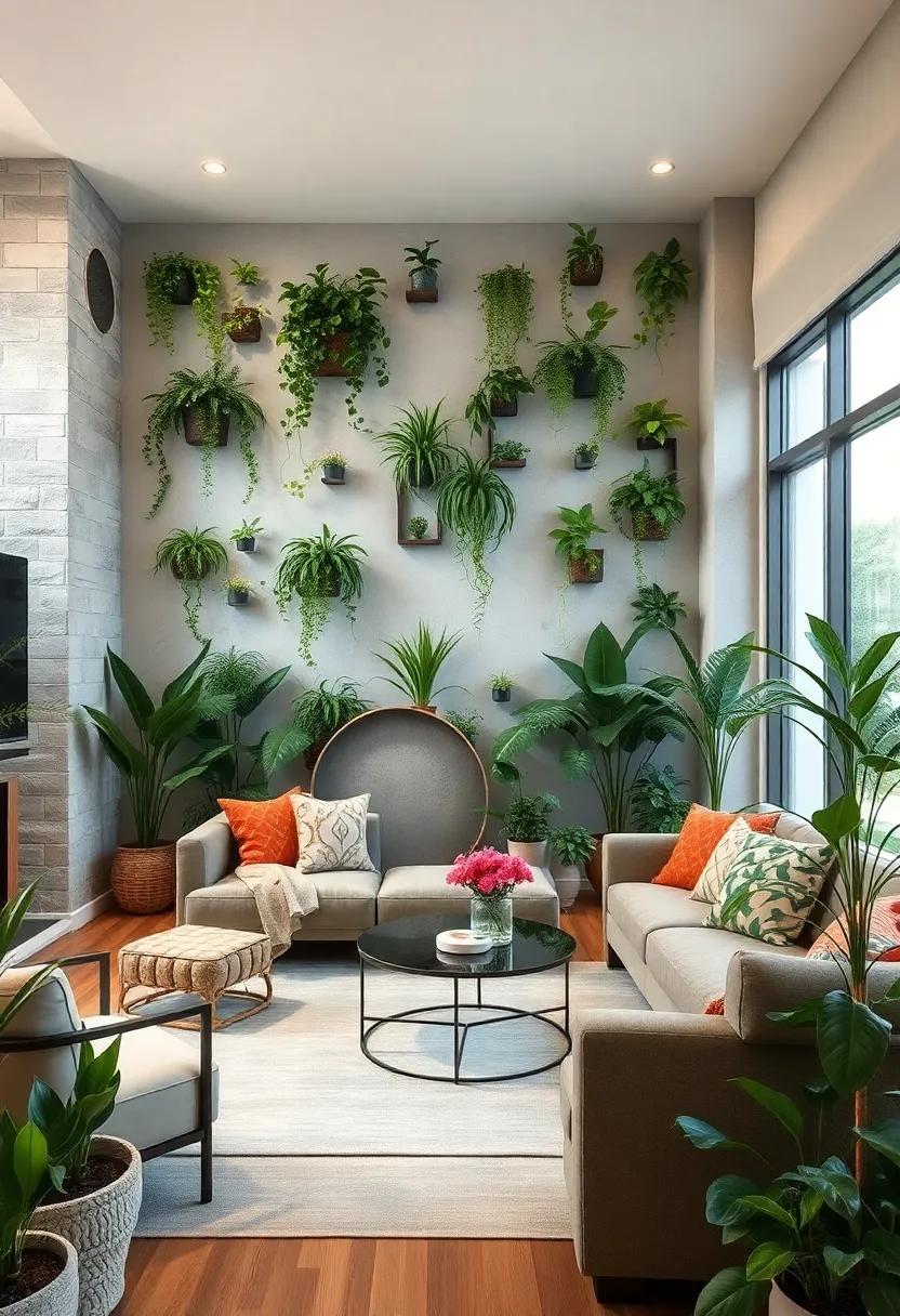 Incorporate air-purifying plants in your vertical garden to enhance wellness and foster a healthier living environment naturally