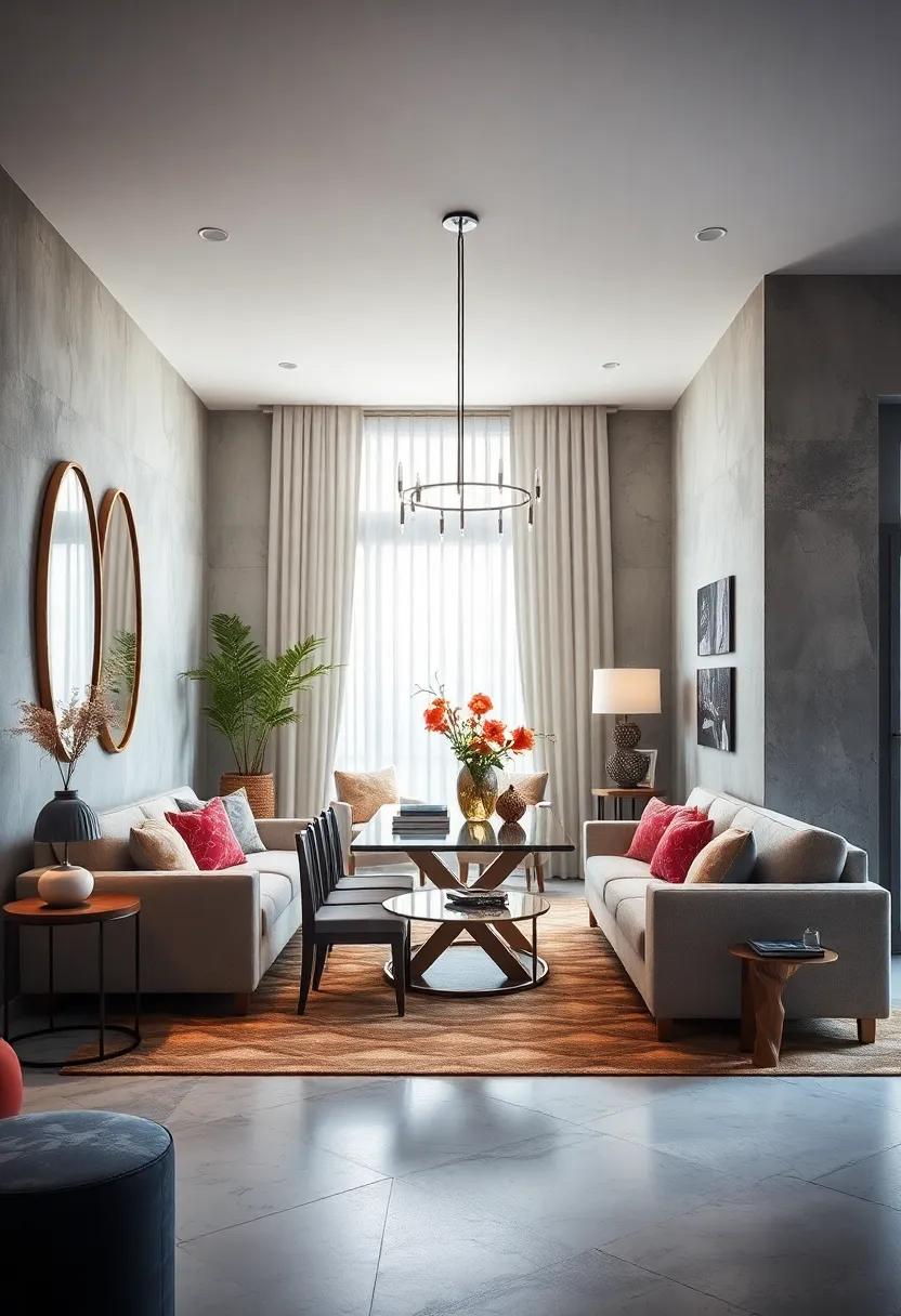 Add mirrors strategically to reflect light and create an illusion of a larger space