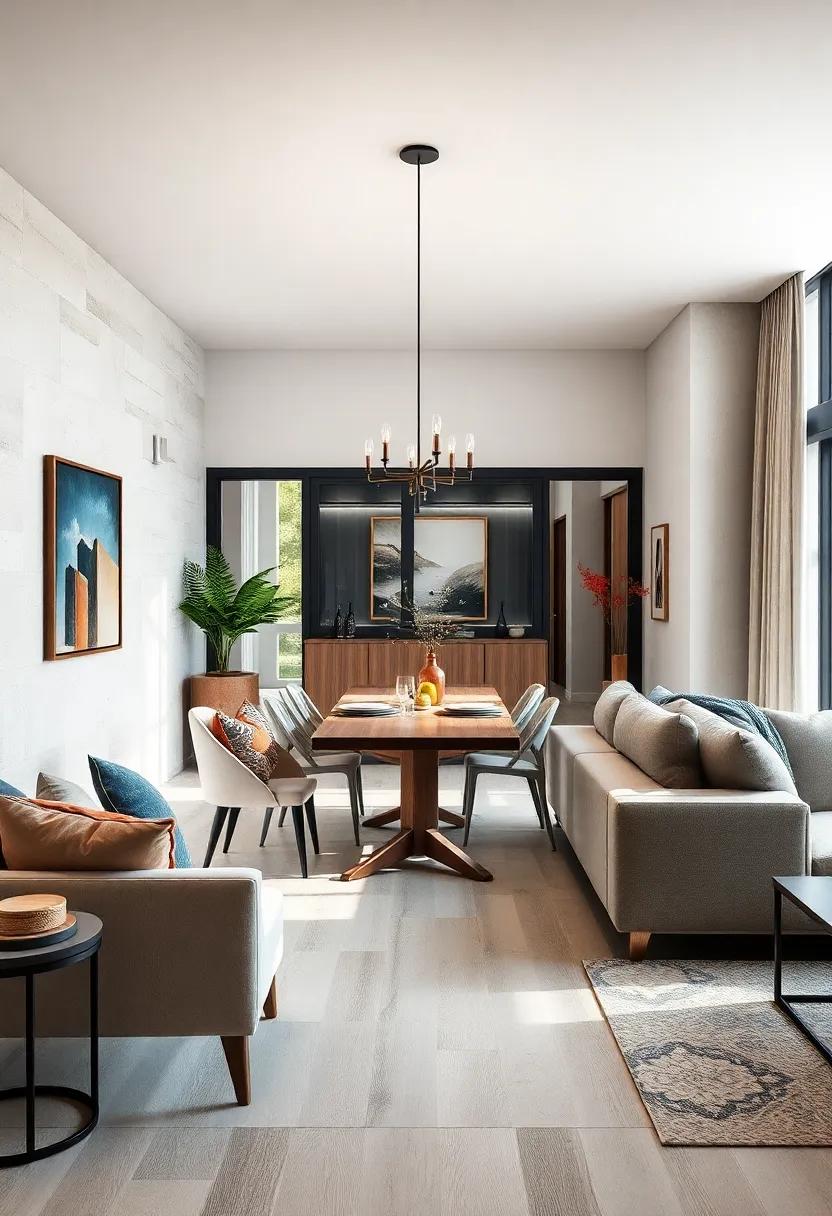 Place the dining table adjacent to windows to take advantage of natural light