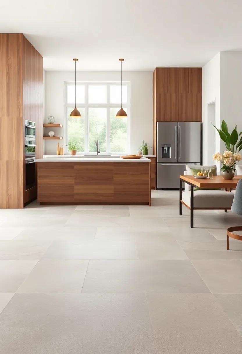 Large Format Porcelain Tiles: These oversized tiles create a seamless,⁣ sophisticated appearance and come in a variety of textures and colors to​ match any kitchen style