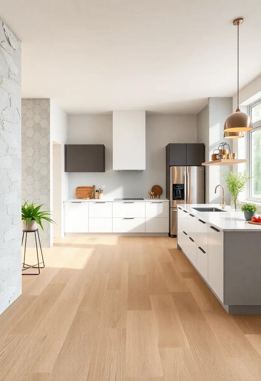 Light Woodgrain Laminate: High-quality laminates mimicking light‌ woodgrain combine ease of maintenance with the inviting warmth of natural materials in ​modern styles