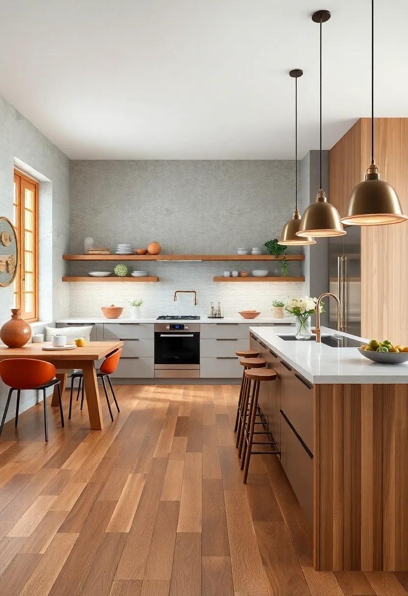 Luxury Vinyl Planks Mimicking Wood: Waterproof and budget-friendly, luxury vinyl planks can replicate the⁣ look of hardwood, offering both style and ​practicality in busy kitchens