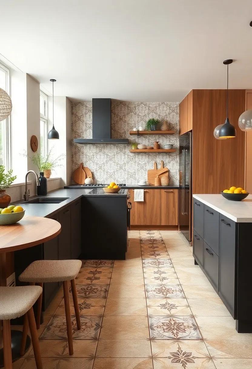 Patterned Cement Tiles: ⁣Handcrafted cement tiles with intricate patterns bring artisanal charm while ⁣remaining perfectly at ⁣home in modern, eclectic kitchen designs