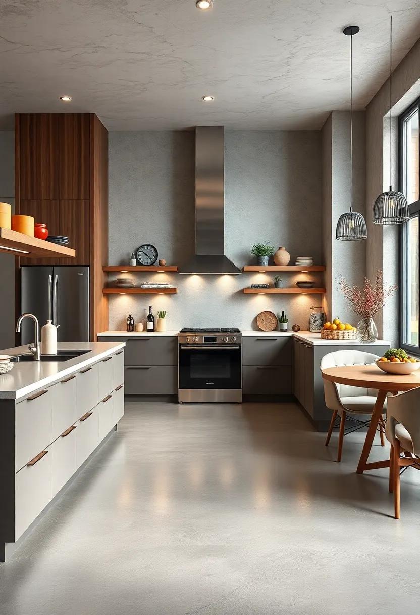 Polished Concrete Floors: Sleek and durable, polished concrete offers a ⁣minimalist modern look that's easy to ‍maintain and ⁣highly customizable with staining or stamping