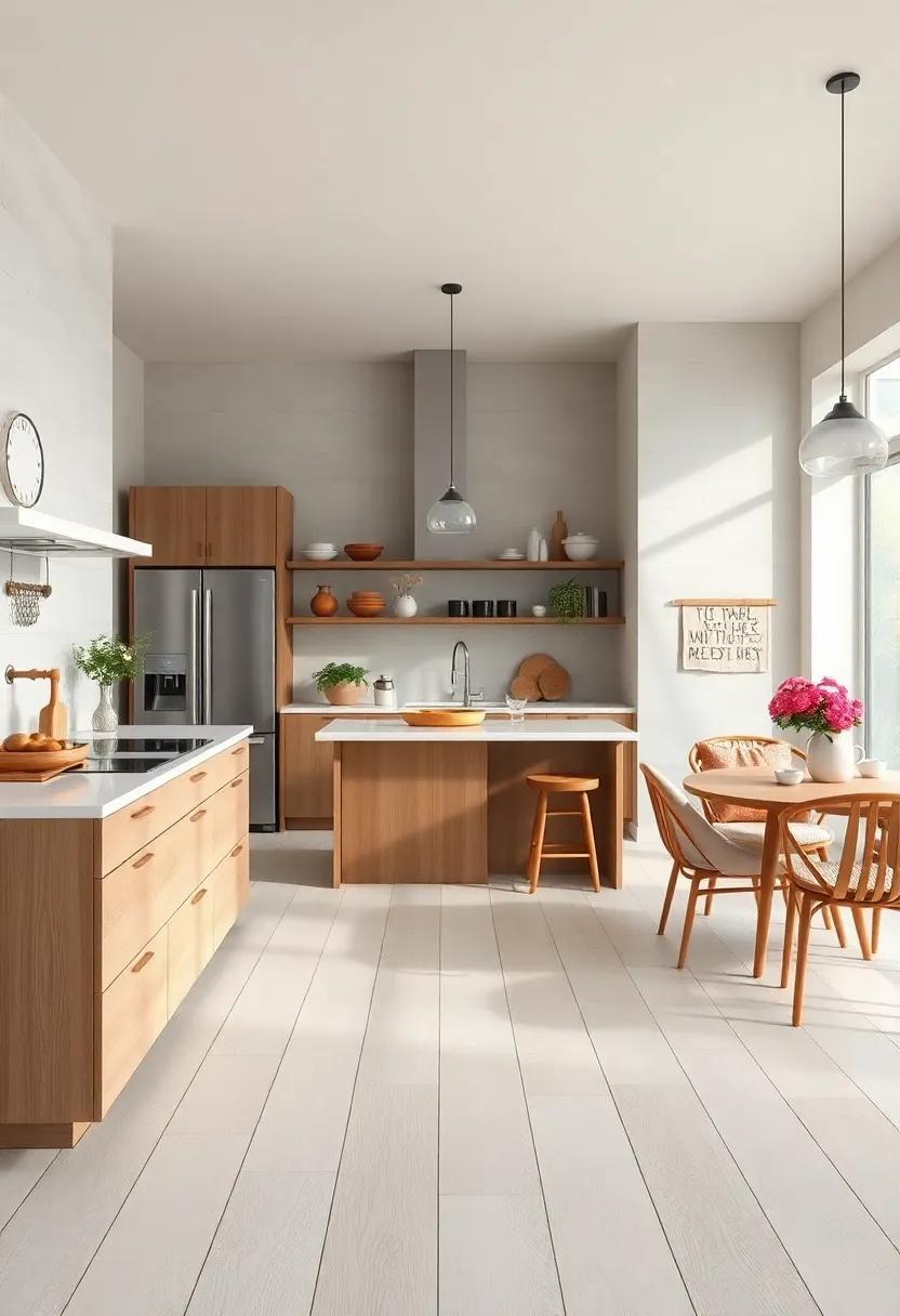 whitewashed Wood Floors: ​Lightly bleached woods ​open up space visually, promoting a bright, airy atmosphere that blends​ rustic ⁢elements with modern freshness