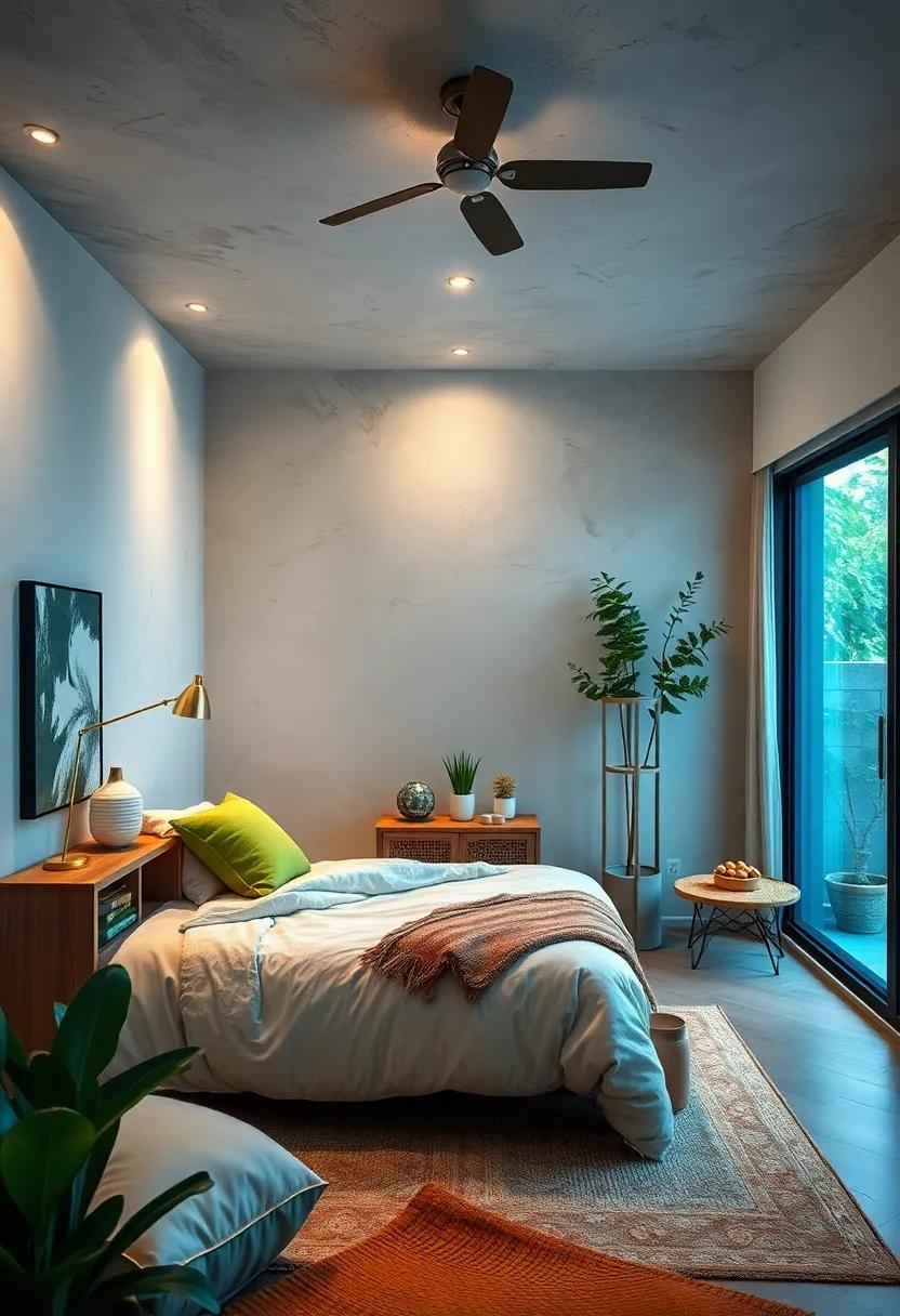 Opt for a nature sound machine or white noise diffuser mimicking rain or forest sounds for relaxation