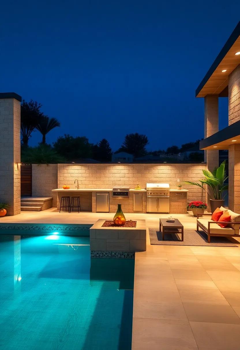 LED Mood ‍Lighting ‌Around‍ Cooking and Seating Areas