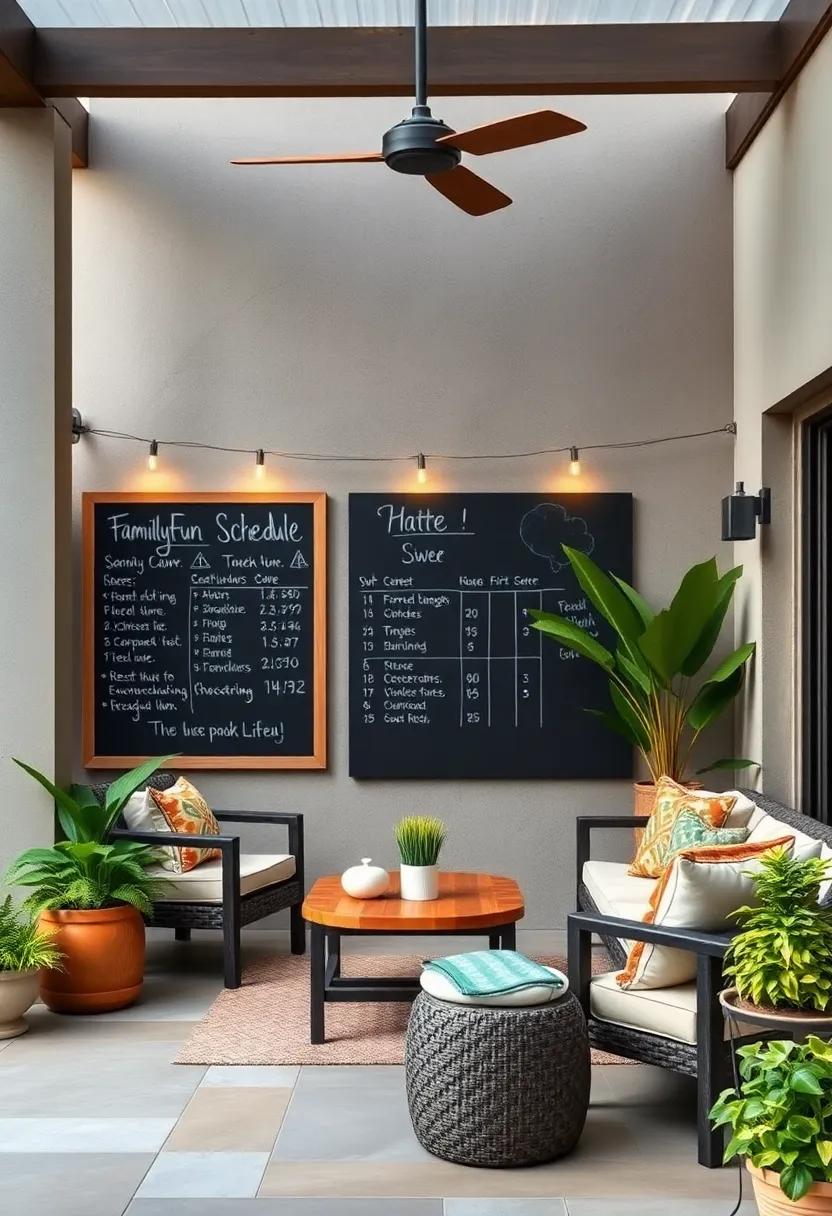 Family Fun Schedule: Outline outdoor activities or relaxation times for everyone to enjoy