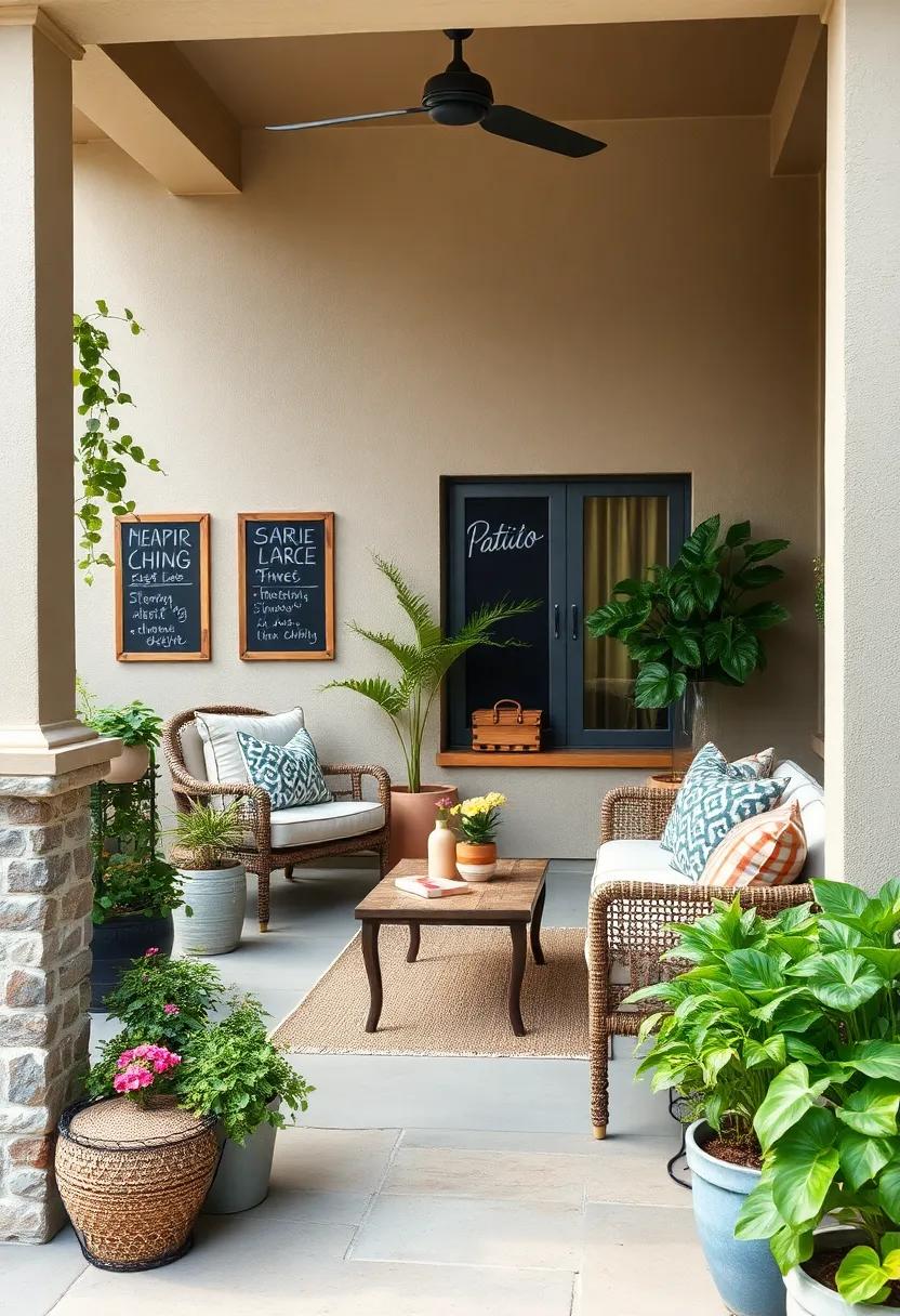 Garden Plant Labels: Use small chalkboards to identify herbs and plants, blending style with practicality