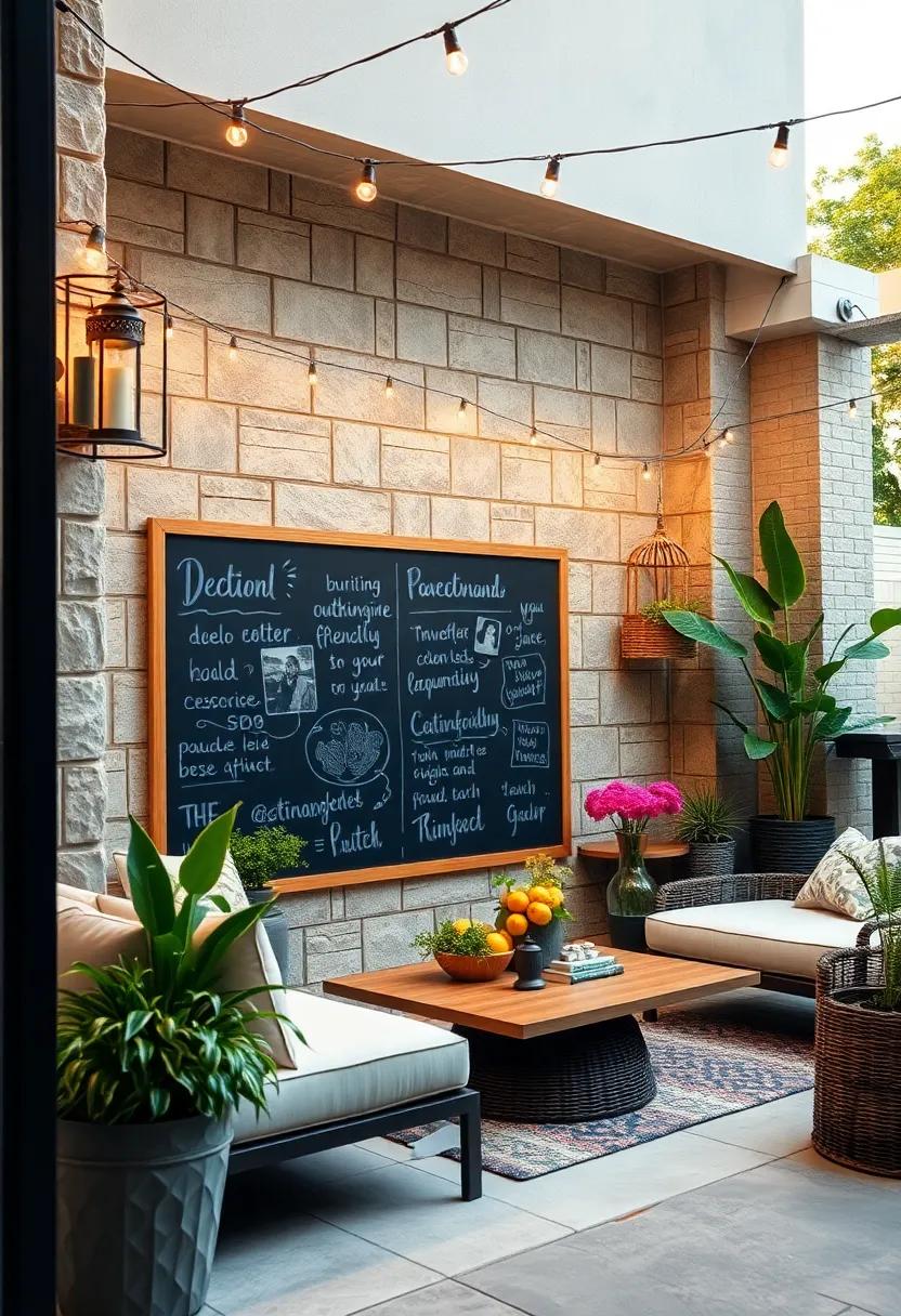 Memory Wall: Invite guests to leave messages or memories on a communal chalkboard canvas