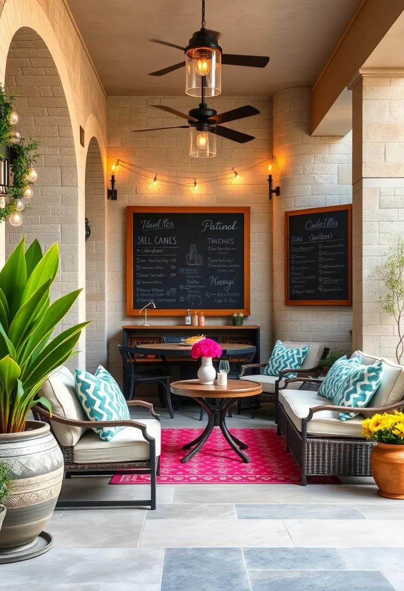 Menu Pairing Suggestions: Suggest wine or food pairings for your patio dining experience