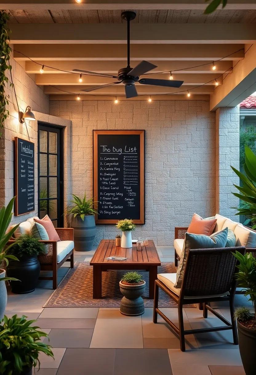 To-Do or Shopping Lists: Keep your outdoor chores or grocery reminders visible and stylish