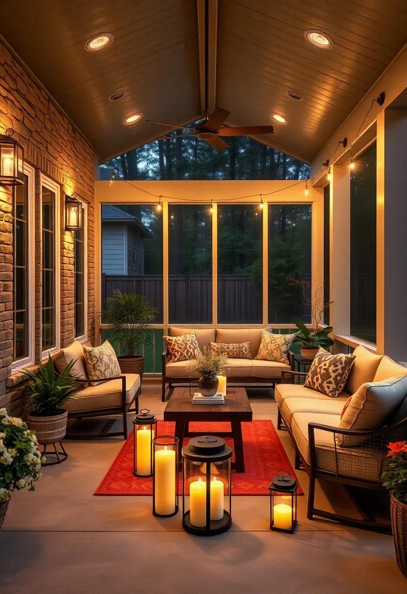 Battery-Operated Lanterns ⁢with Flickering Flame Effect for Autumn‍ Evenings