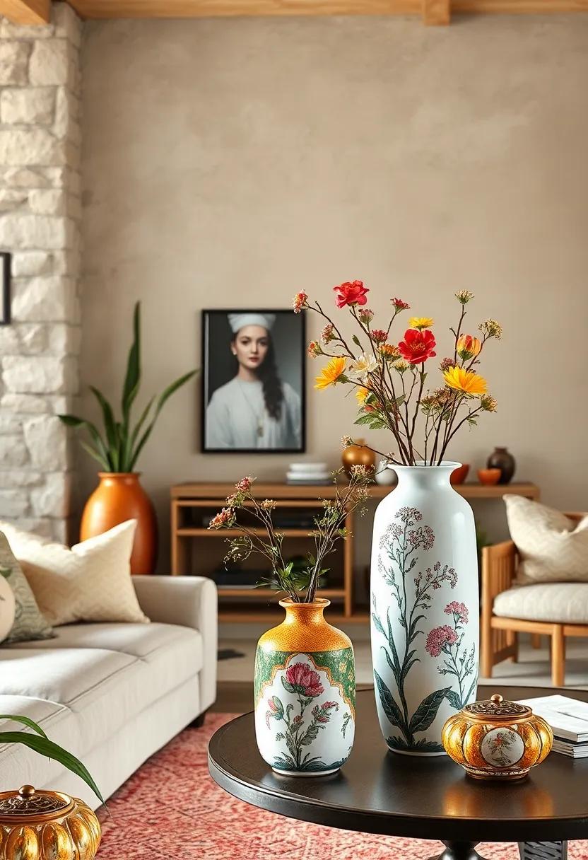 Hand-Painted Porcelain Vases