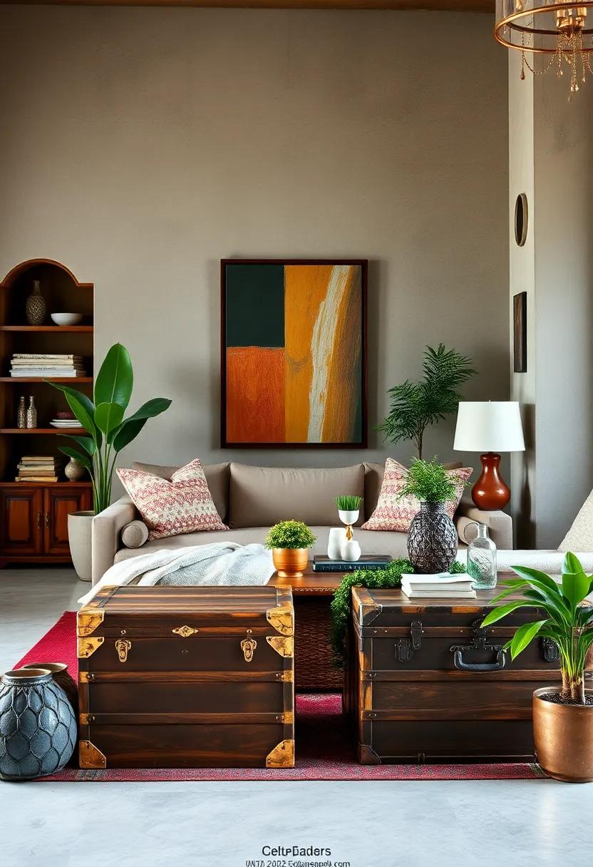 Rustic Wooden Trunks