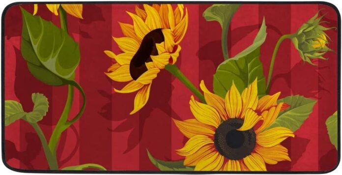 Our Honest Take on the Kuizee Sunflower Kitchen Rug’s Comfort & Style
