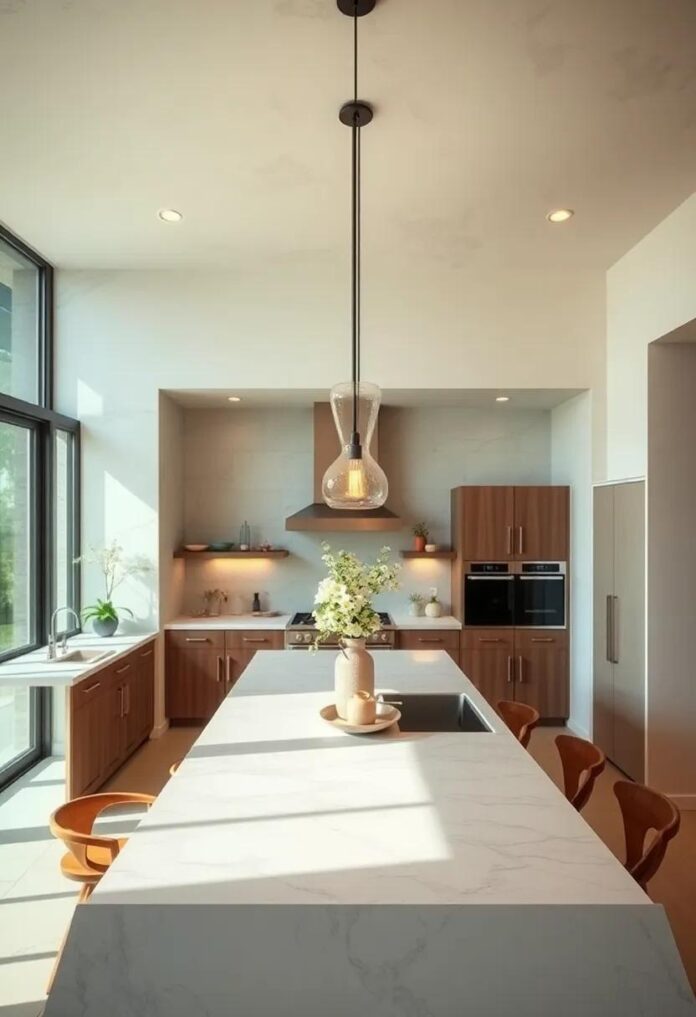 25 Stunning Pendant Lights Over Kitchen Islands to Brighten Your Culinary Space