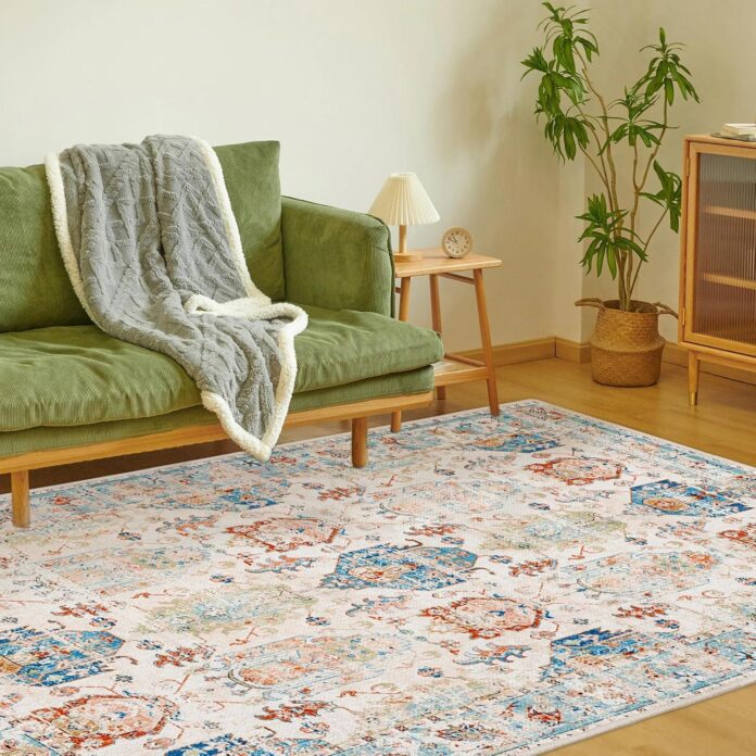 Why We Love the NURTUDIS 8’x10′ Washable Vintage Rug