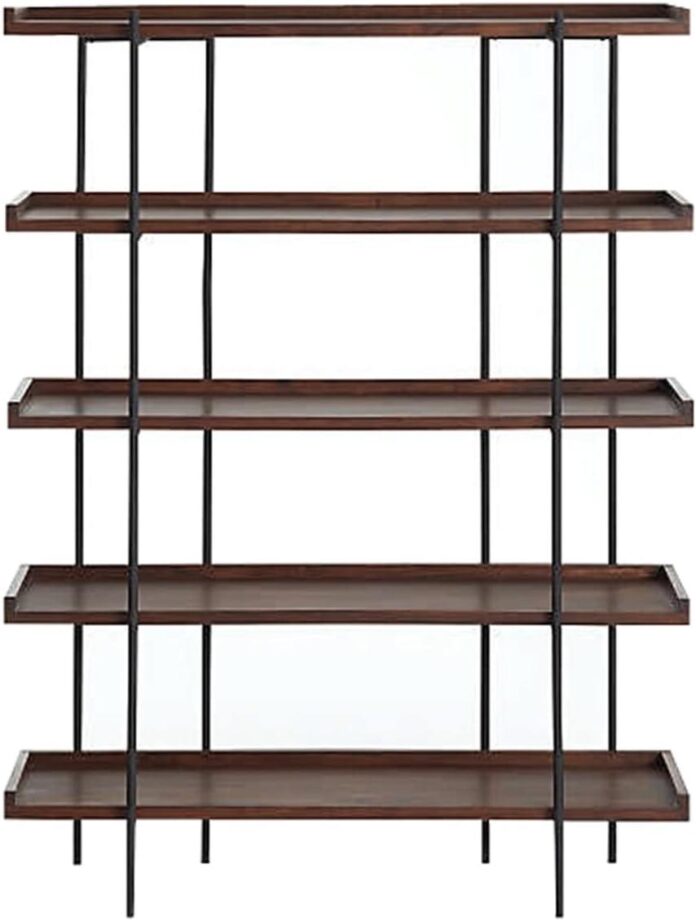 How We Organized Our Space with This Industrial Iron Bookshelf