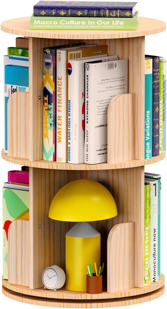 Our Take on the Compact 360° Rotating Bookshelf for Small Spaces