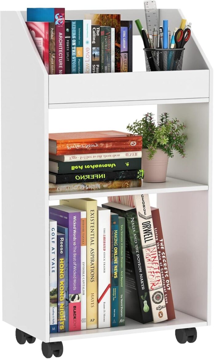 How We Organized Our Space with the 3-Tier Mobile Bookshelf