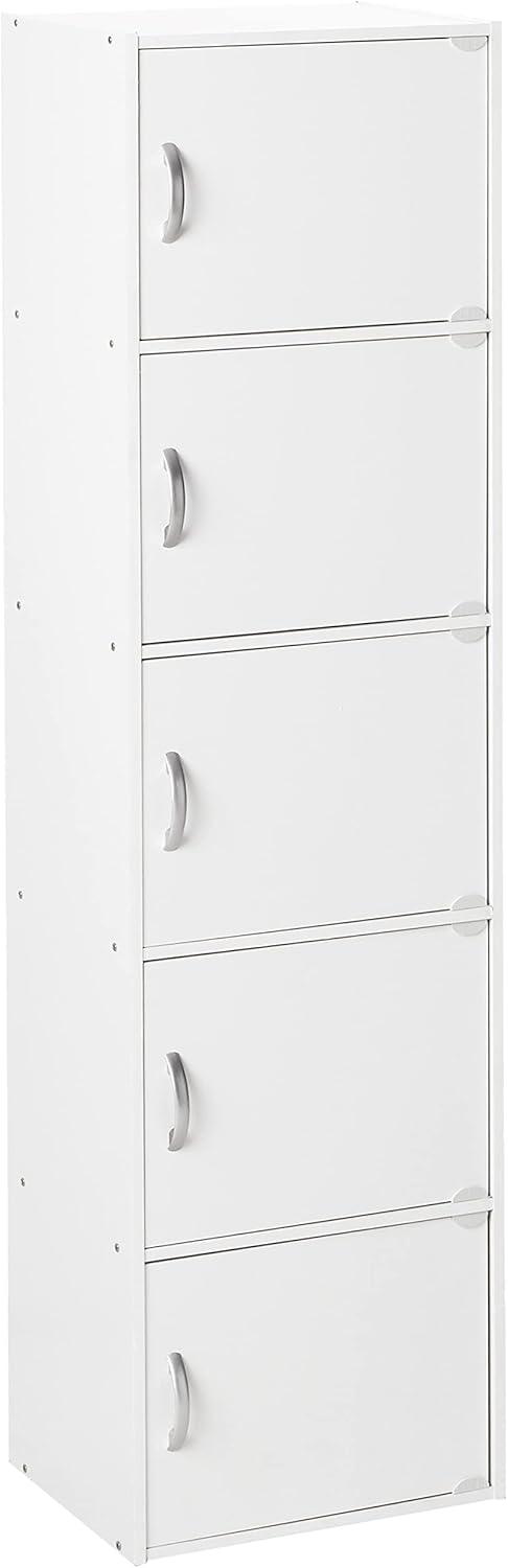 Organizing Our Space: Reviewing the HODEDAH White 5-Door Bookcase