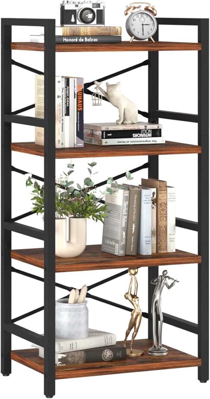 How We Organized Our Space with the Yoobure 4-Tier Bookshelf