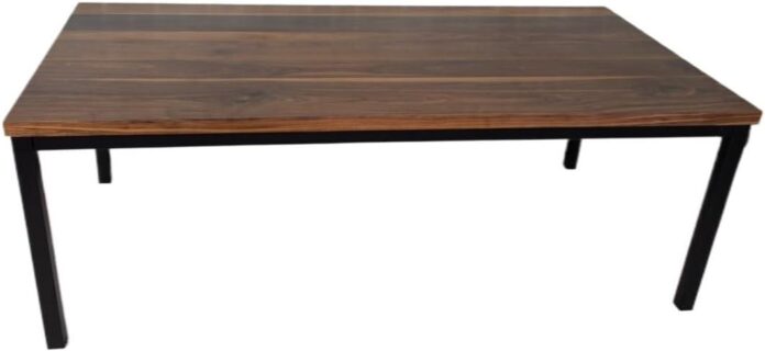 Why We Love Our Minimalist Walnut and Steel Dining Table