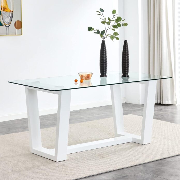 gather-around-in-style-exploring-the-modern-glass-top-dining-table-for-8.jpg Gather Around in Style: Exploring the Modern Glass-Top Dining Table for 8