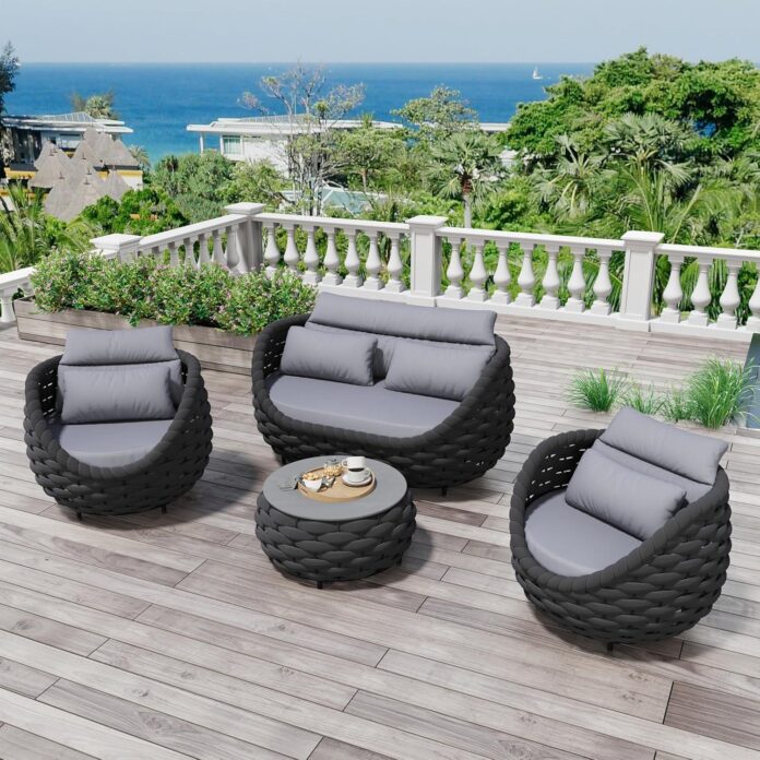 Gathering Comfort and Style: Exploring the 4-Piece All-Weather Patio Set