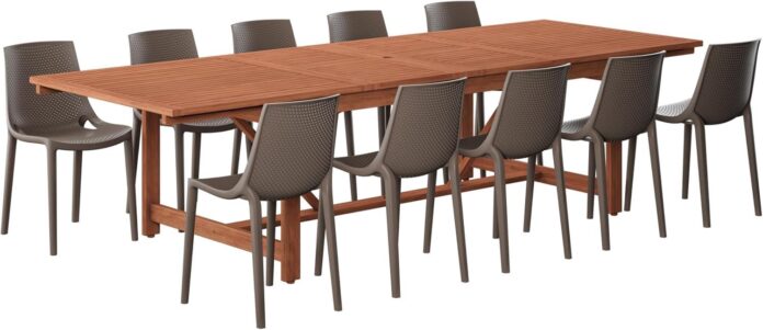 Gathering Outdoors Made Easy: Exploring the Brampton Indi 11-Piece Patio Set